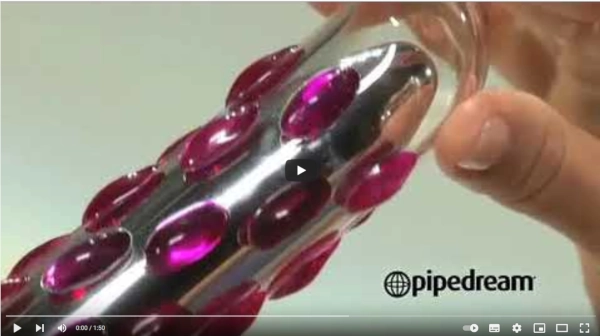 video pipedream ICICLES skleněný vibrátor no19